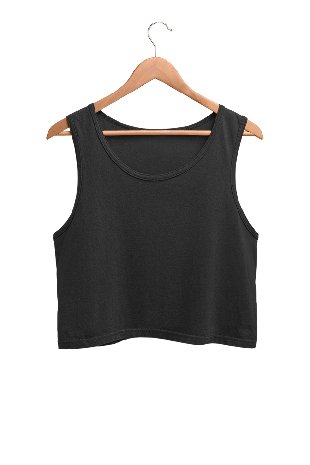 Women's & Girls' Solid Ribbed Square Neck Crop Tank Tops | Tops for Women