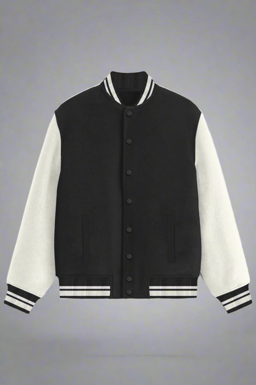 Cotton Blend Standard Length Varsity Jacket