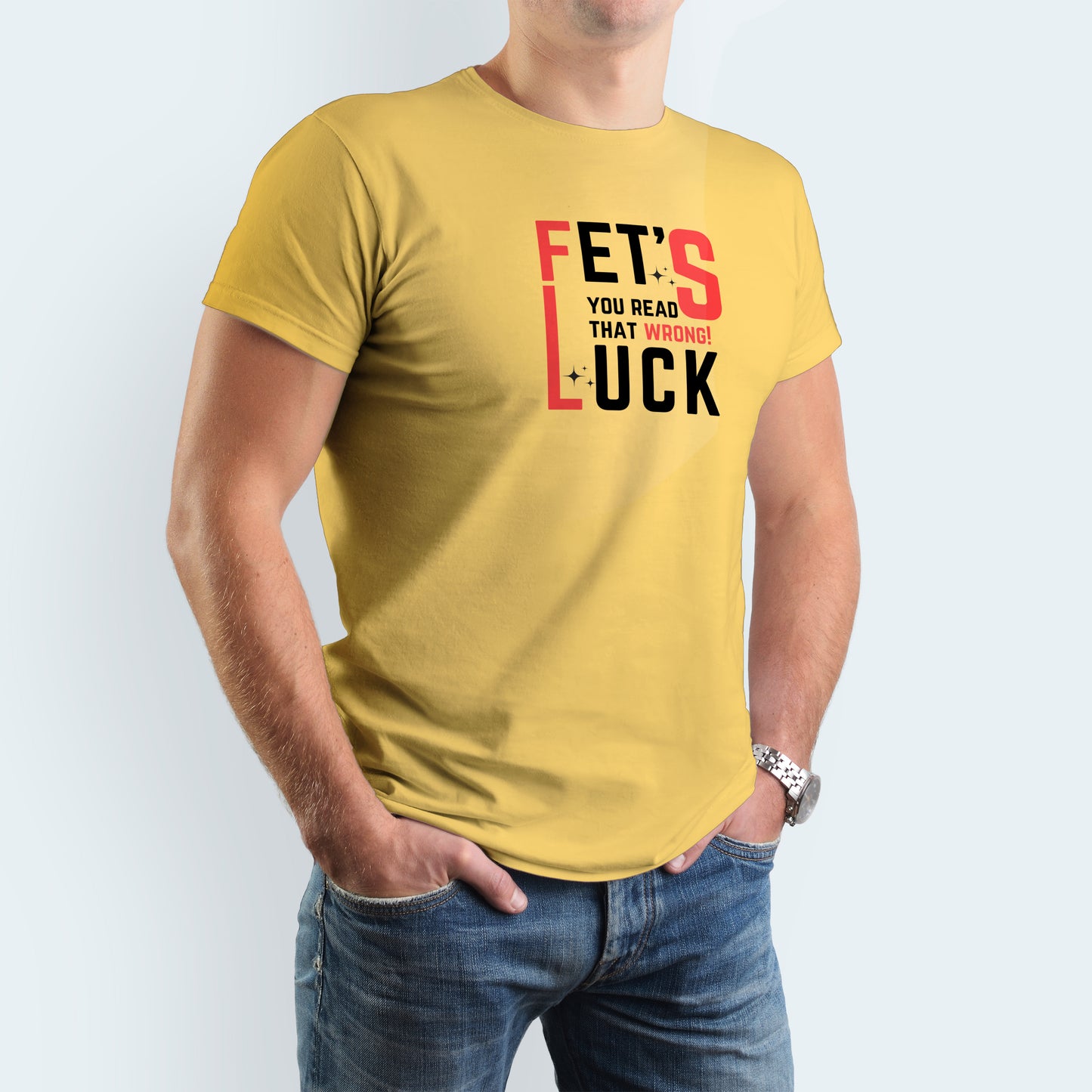 Fet's Luck | Men's T-shirt-Sky Blue