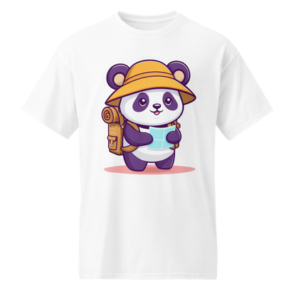 Explorer Panda | Travel Adventure Graphic Tee |  Women's Round Neck T-Shirt