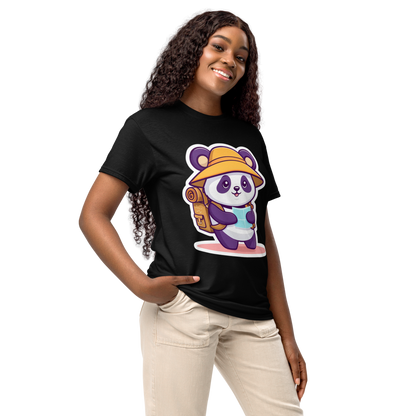 Explorer Panda | Travel Adventure Graphic Tee |  Women's Round Neck T-Shirt