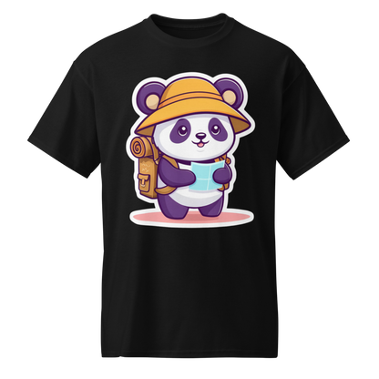 Explorer Panda | Travel Adventure Graphic Tee |  Women's Round Neck T-Shirt