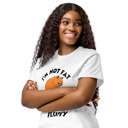 I’m Not Fat, I’m Just Fluffy | Fun Graphic Tee |  Women's Round Neck T-Shirt