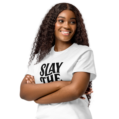 Slay the Day | Motivational Graphic Tee |  Women's Round Neck T-Shirt