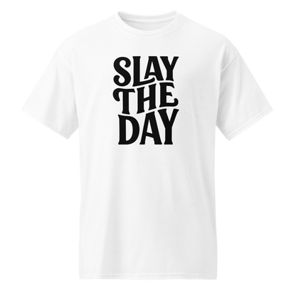 Slay the Day | Motivational Graphic Tee |  Women's Round Neck T-Shirt