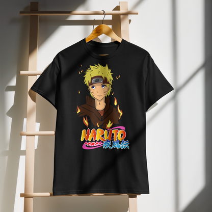 Flaming Resolve: Naruto Graphic Tee | Funkariya's Tees